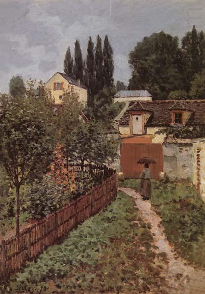 Garden Path in Louveciennes, Alfred Sisley